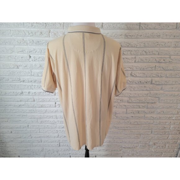 Knights Sportswear Mens Shirt 3XB Polo Short Sleeve Poly Blend Beige YEL23E - Picture 5 of 7